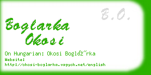 boglarka okosi business card